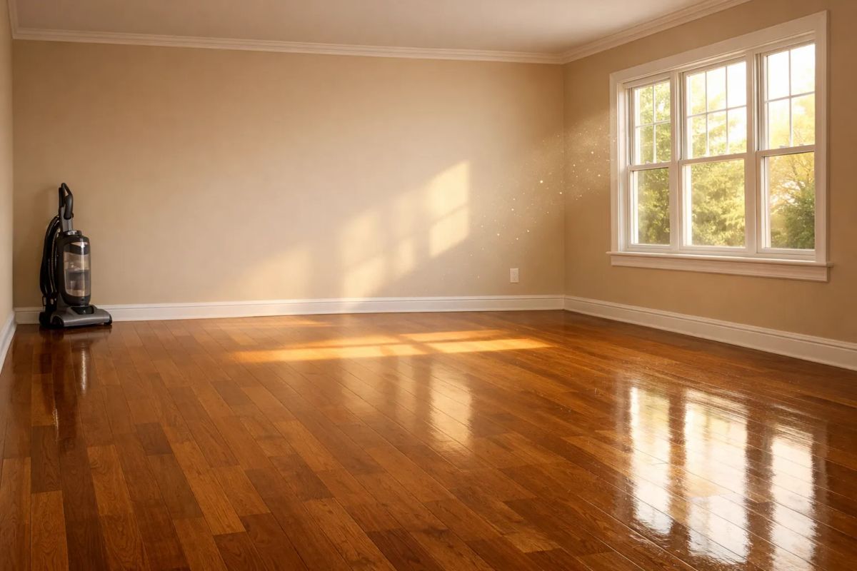 Detailed deep cleaning in a Tulsa home with attention to overlooked surfaces
